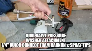 Dual Valve Pressure Washer Attachment 1/4