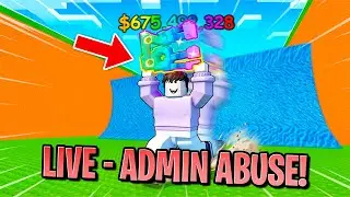 Escape Tsunami For Brainrots! ADMIN ABUSE! LIVE 🔴 (Roblox)
