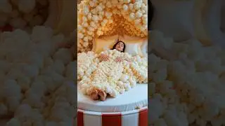 Popcorn Bed ASMR Satisfying #shorts #shortvideo #usashorts #usa #viral