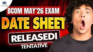 DATESHEET RELEASED😨 | Sem 2/4/6 | May/June'26 Exams | Bcom/Bcom(H) | Delhi University