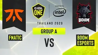 Dota2 - BOOM Esports vs. Fnatic - Game 1 - ESL One Thailand 2020 - Group A - Asia
