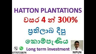 HATTON PLANTATIONS PLC (HPL.N) -  Company analysis  with data base / Long term