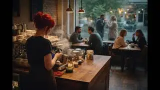 Cozy Coffee Shop Ambience ☕ Soft Guitar, Espresso & Cafe Sounds | 8 Hours for Focus & Relax