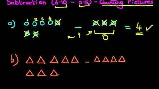 Subtraction (numbers 6-10 & 0-5) - Counting Pictures