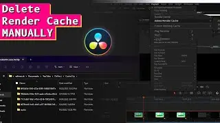 How to manually delete Render Cache in DaVinci Resolve.