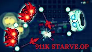 Starve.io - Vampire Mode - 911k Score - Redite Base + Lava Gear - Gameplay