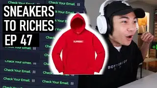 Ep 47 - BOTTING SUPREME MOTION LOGO LIVE COP RESELLING VLOG 2020 SNEAKERS TO RICHES