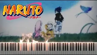 Naruto Ending 1 - Wind by Akeboshi (Piano Tutorial + Sheet Music)