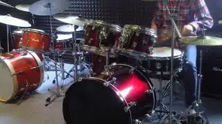 Simple Drum Test: Pacyfic CX + Sabian Solar + Sonor 2005 Snare