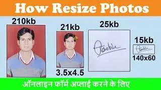 Photo Resize For Online Form | Photo Size Kam Kaise Kare