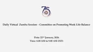 Virtual Zumba Session – Committee on Promoting Work Life Balance
