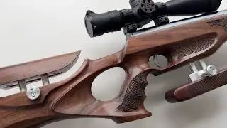 Weihrauch HW 77 walnut stock with high-precision laser engraving