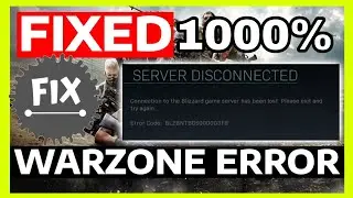 How To Fix Call Of Duty Warzone Server Disconnected (Connection To The Blizzard Game Server is Lost)
