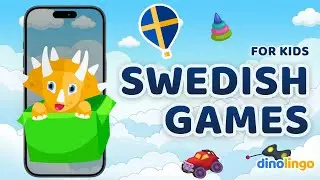Swedish learning app for children. Online Swedish games for kids by Dinolingo