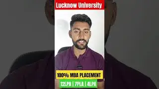 Lucknow University MBA Placements || 100 % Placements || Highest Package | #mba #placement