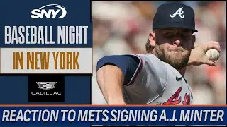 Reaction to Mets signing former Braves lefty A.J. Minter | Baseball Night in NY | SNY