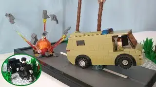 Lego Military Van and Explosion MOC
