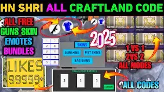 HN Shri ALL Craftland Map Code 🔥 1 vs 1, 2vs2, 9999+ Likes | HN Shri ALL Craftland Map Code Password