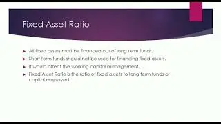 Fixed Asset Ratio