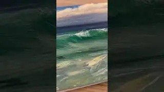 Oil Painting Time Lapse &ldquo;Ocean Tides&ldquo; #oilpainting #allaprima #shorts #seascapepainting