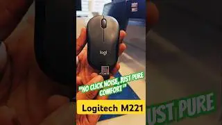 Logitech M221 Wireless Mouse, Silent Buttons, 2.4 GHz with USB Mini Receiver, 1000 DPI