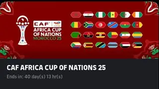 C. A. F. African cup of nations 25 live gameplay. so first coming