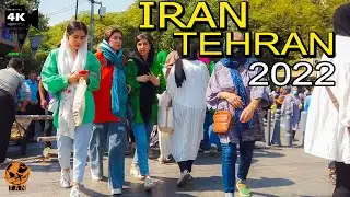 IRAN Walking Tour in Tehran 2022 - Bazaar to Mohammadiyeh Square virtual walking - Iran Vlog walk 4k