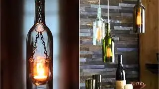 Empty Wine Bottle Craft Ideas | Decor Pictures Ideas for christmas & festival season
