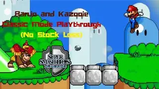 Super Smash Bros. Crusade 9.5 Demo - Banjo and Kazooie Classic Mode Playthrough (No Stock Loss)