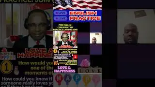 Beautiful live English speaking practice club about love and happiness