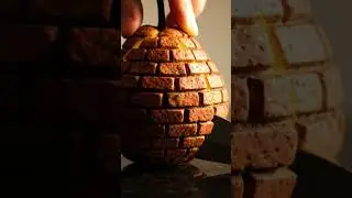 Asmr Cutting Brick 🍐🧱 #asmr #satisfying