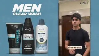 Vince Men Clear Wash 3-in-1 | Face, Body & Hair Cleanser for Men