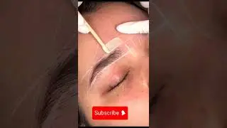Eyebrows waxing for the beginners. eyebrow waxing at home#tutorial #beauty #short