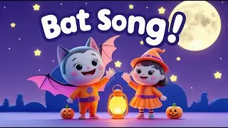 Batty Bat Fly High! 🦇 Fun Halloween Song for Kids | Flap Flap Whoosh Dance