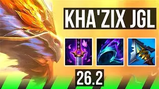 KHA'ZIX vs MALPHITE (JGL) | Good KDA: 16/1/15, 44K damage | EUW Master | 26.2