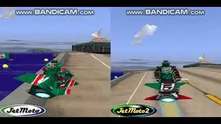 Jet Moto 1 VS Jet Moto 2 Joyride Race
