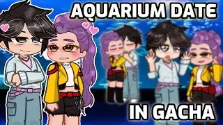 🪼AQUARIUM DATE SCENE IN GACHA! | Rujinu kiss scene 🖤💜 | K-pop Demon Hunters 