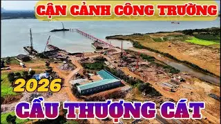 Hot update on the progress of the Thuong Cat Bridge project in 2026.