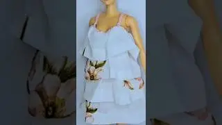 DIY: 👗 How to make a ruffled dress for Barbie? Step by step 🧵 | Easy tutorial | Barbie Clothes 👩🏼