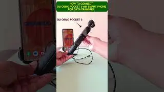 How to Transfer Files from DJI Osmo Pocket to Your Smartphone | DJI OSMO POCKET 3  #shortsfeed