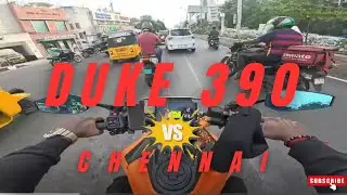 Hard to Drive Duke 390? | Chennai Traffic | Heat Warning⚠️ #vlog # tamil #2025 #gokulmr