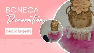 Como fazer boneca com tampa de amaciante 