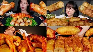 ASMR EATING CRUNCHIEST BEEF INTESTINE/DAECHANG🤤   #ASMR #MUKBANG #COMPILATION  