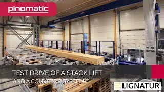 Lignatur stack lift testing at Pinomatic premises.