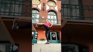 30 seconds post run stretch and balance challenge #running #yoga #espressomacchiato