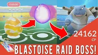 LEVEL 4 BLASTOISE RAID BOSS! BLASTOISE BONUS CHALLENGE! NEW GYM RAID GAMEPLAY TIER 4 BLASTOISE RAID!