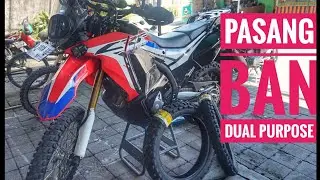 BAN DUAL PURPOSE - DUNLOP D605 PASANG DI CRF 250 RALLY