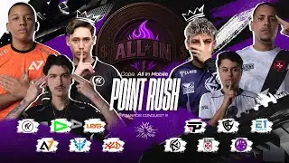 🟣🏆POINT RUSH COPA ALL IN MOBILE  - FLUXO, LOUD, SOLID, PAIN, LOS... POINT RUSH - REE FIRE AO VIVO 🏆🟣
