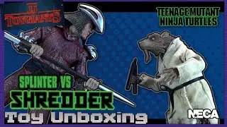 NECA Splinter And Shredder 2 Pack Toy Unboxing