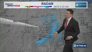 Snow showers wrapping up this morning, now Arctic air is rushing in